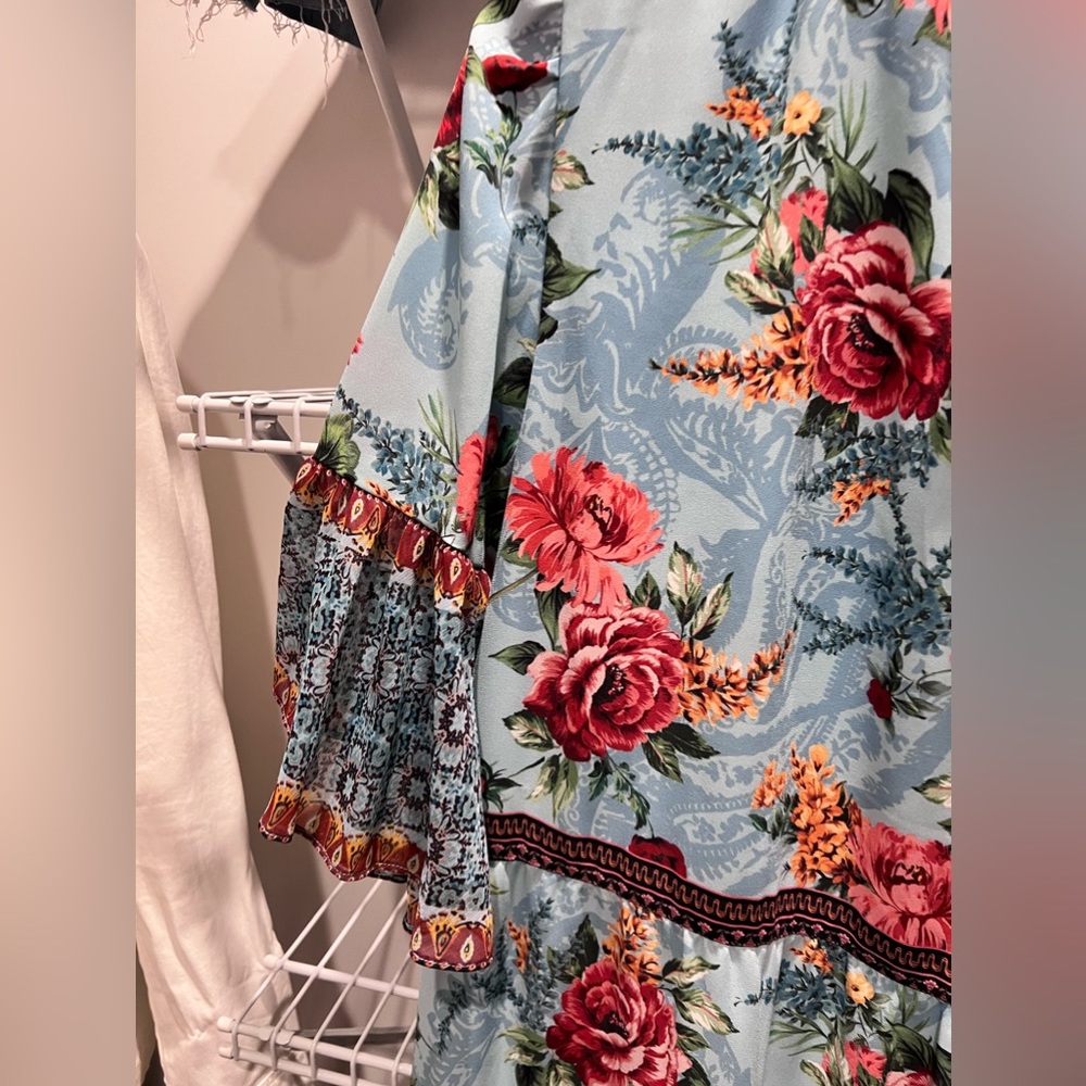 ALICE AND OLIVIA FLOWY FLOWER DRESS MINI LENGTH/ABOVE KNEE - Picture 5 of 12